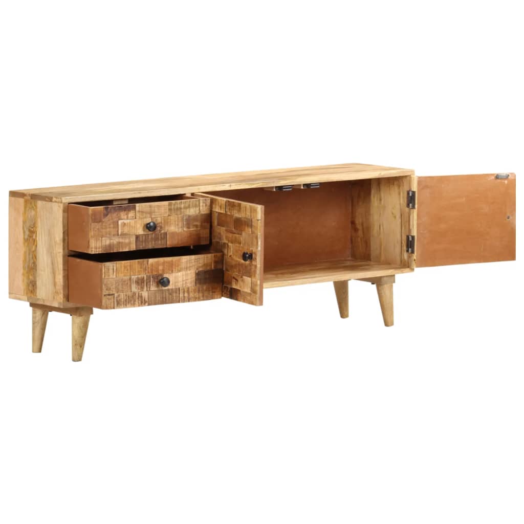 TV-Schrank 120x30x45 cm Mangoholz Massiv