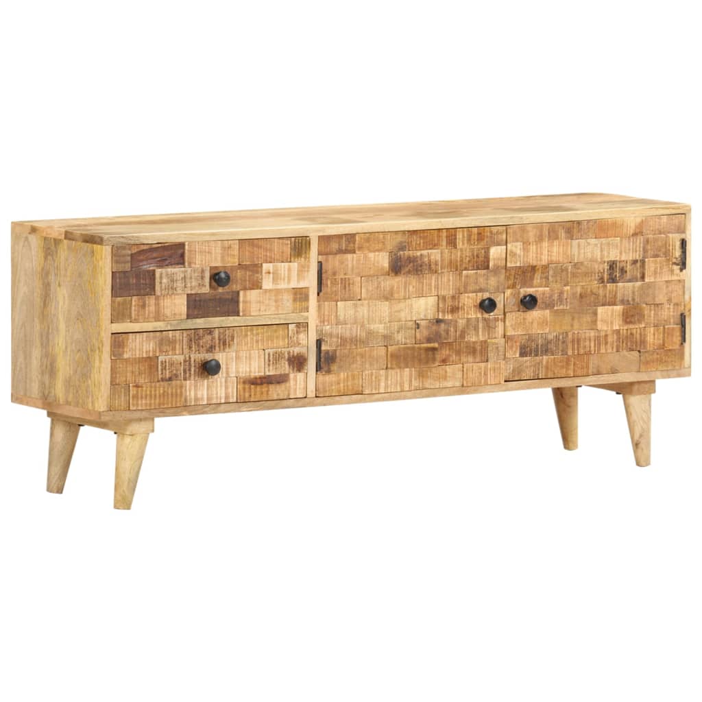 TV-Schrank 120x30x45 cm Mangoholz Massiv