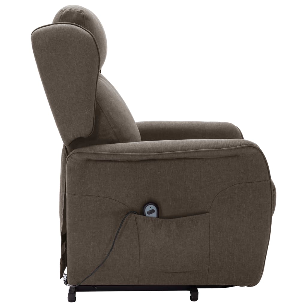 Aufstehsessel Braun Stoff