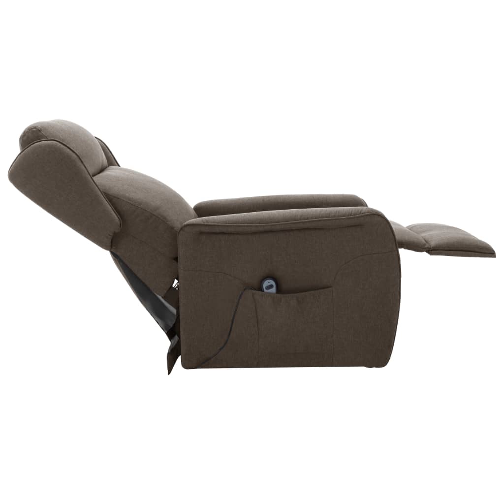 Aufstehsessel Braun Stoff