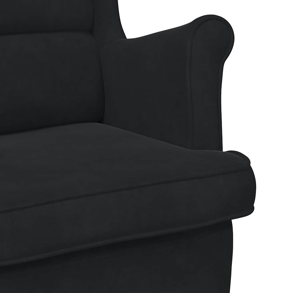 Sessel Schwarz Samt