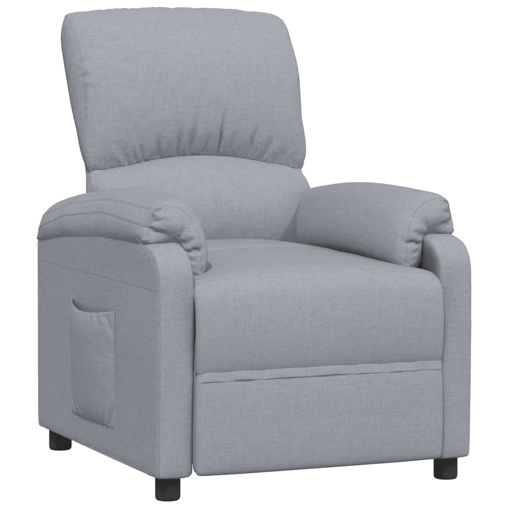 Relaxsessel Hellgrau Stoff