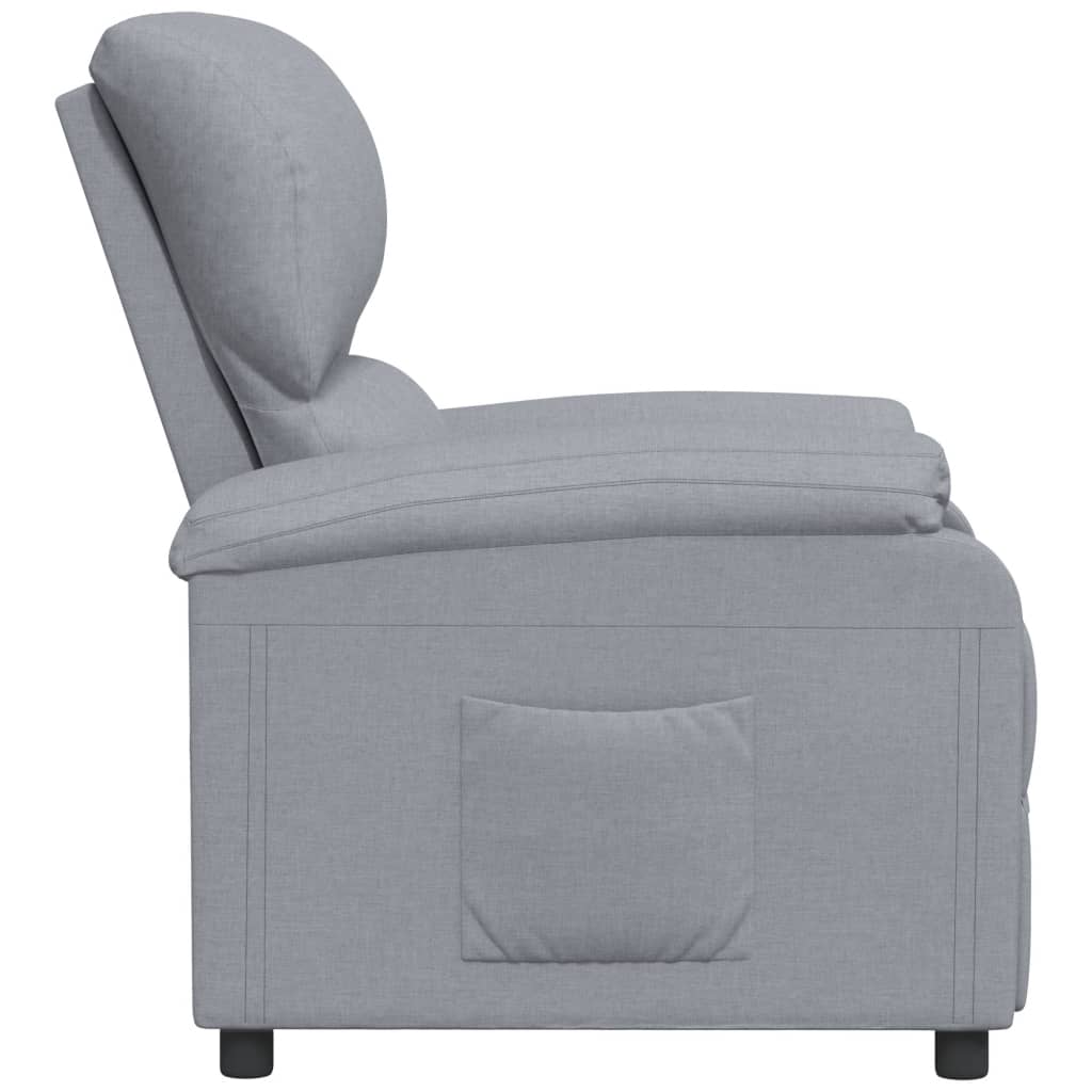 Relaxsessel Hellgrau Stoff