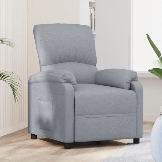 Relaxsessel Hellgrau Stoff