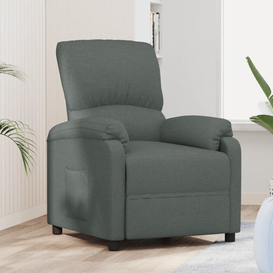 Relaxsessel Dunkelgrau Stoff