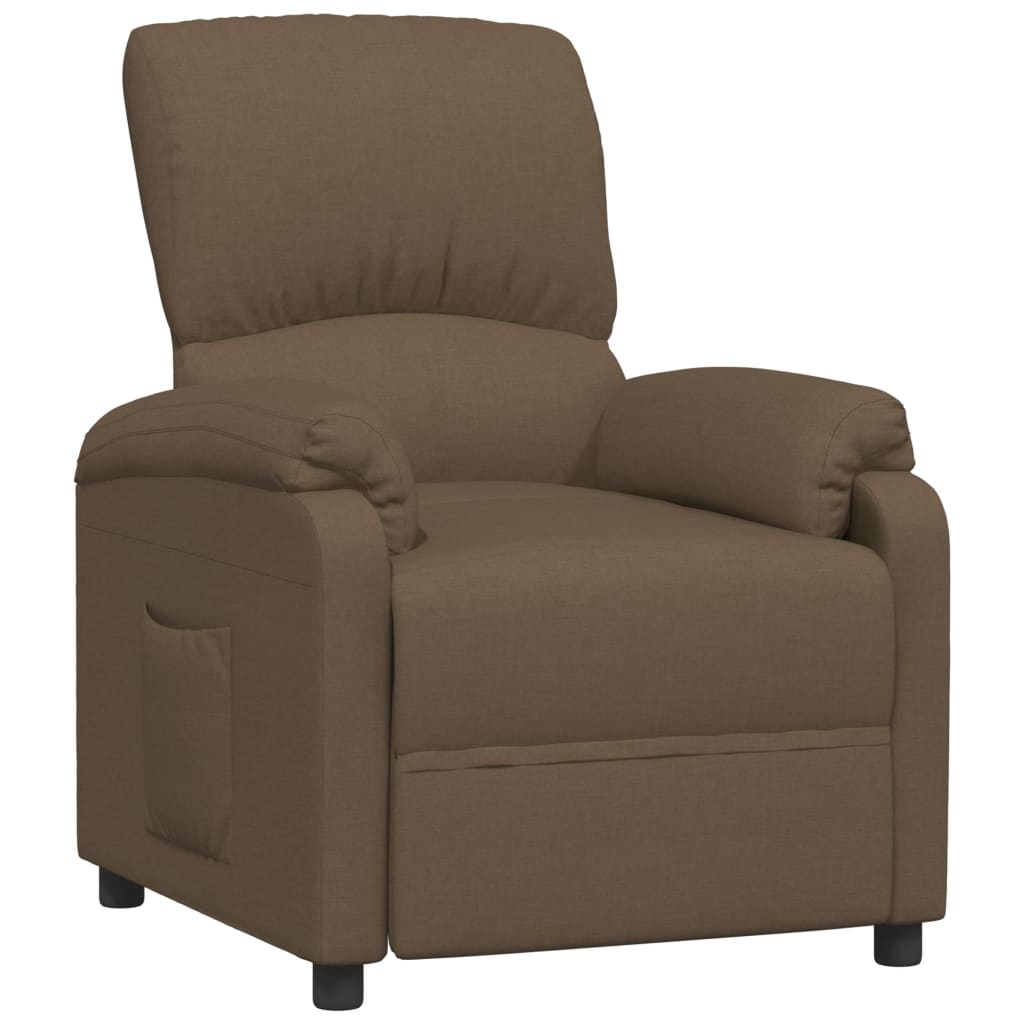 Relaxsessel Braun Stoff