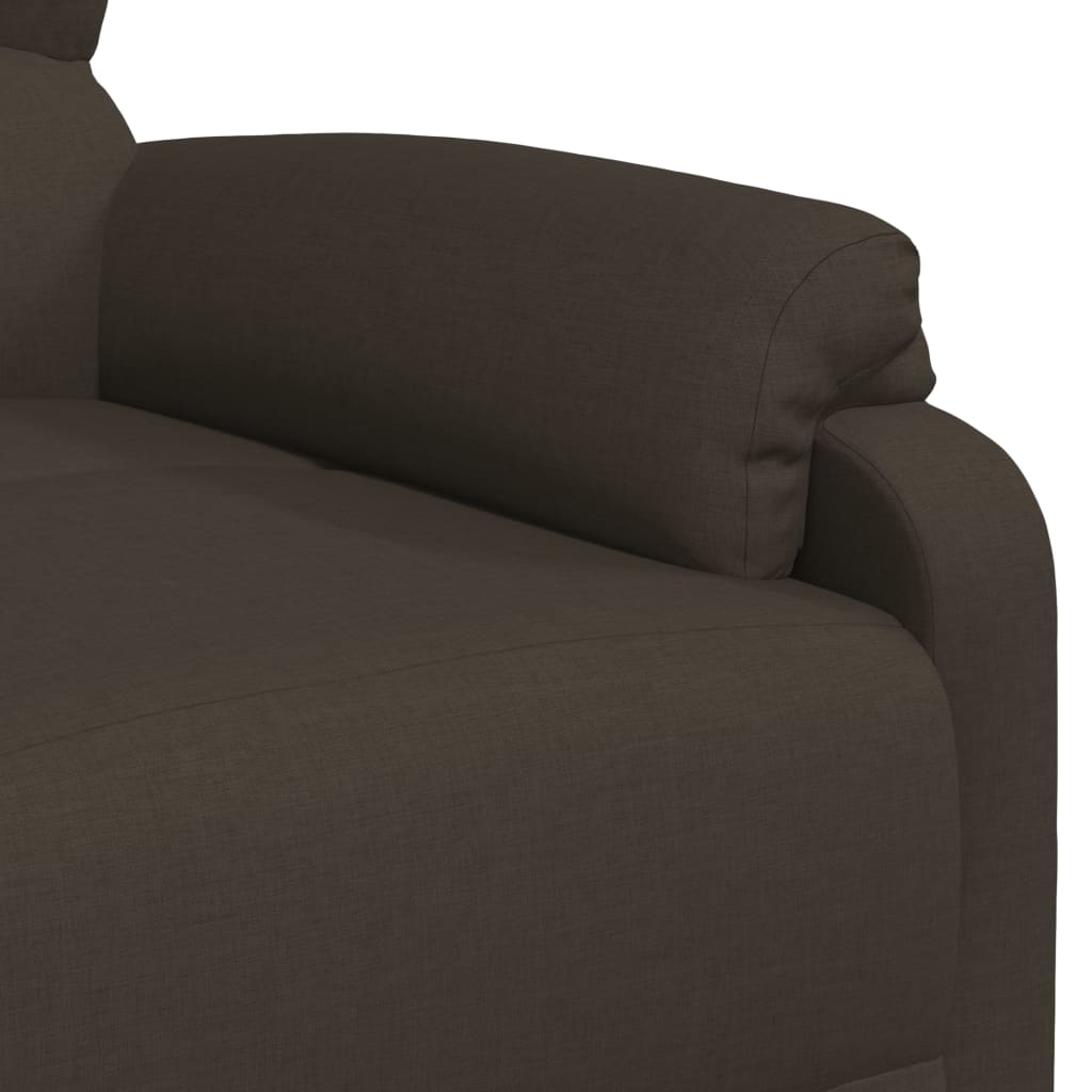 Relaxsessel Dunkelbraun Stoff