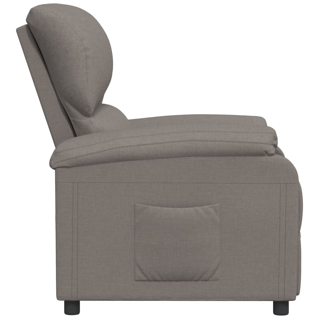 Relaxsessel Taupe Stoff