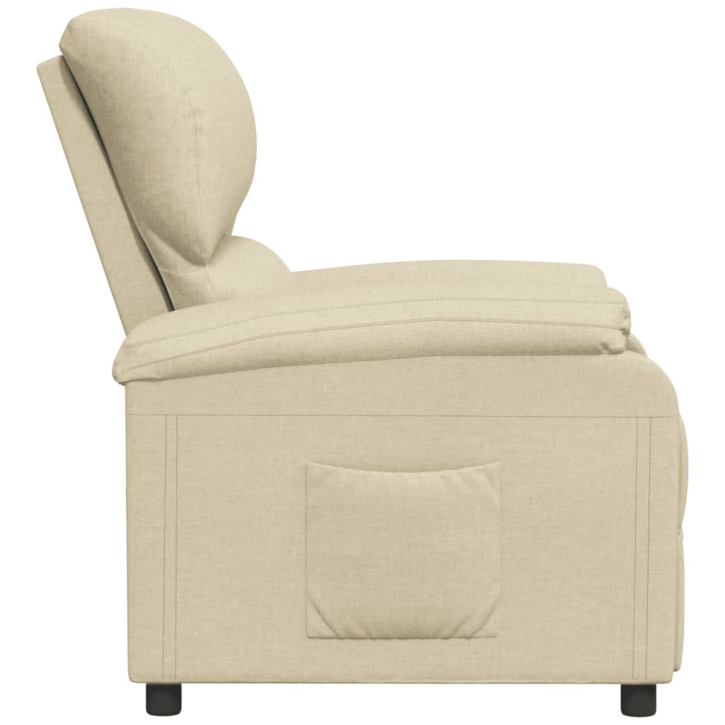 Relaxsessel Creme Stoff
