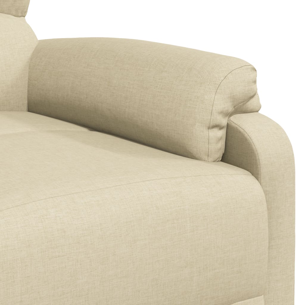 Relaxsessel Creme Stoff