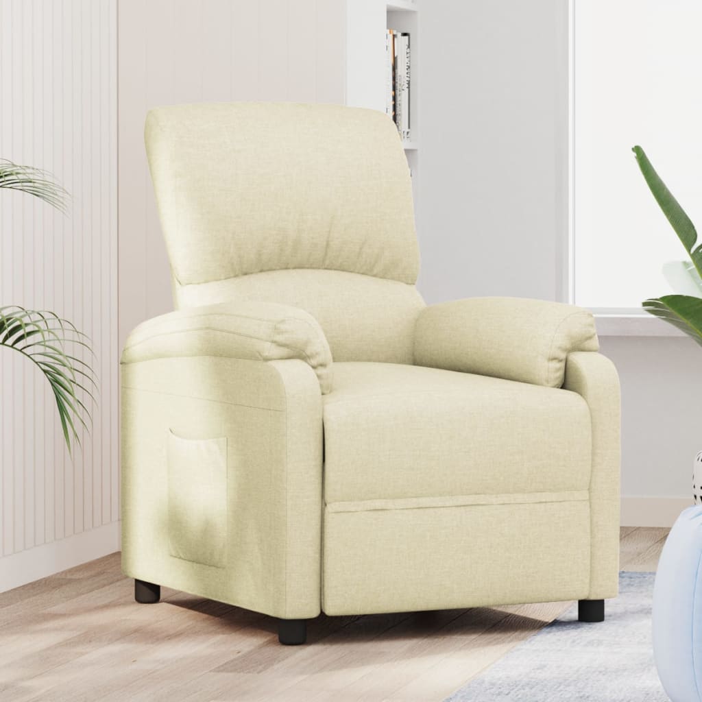 Relaxsessel Creme Stoff