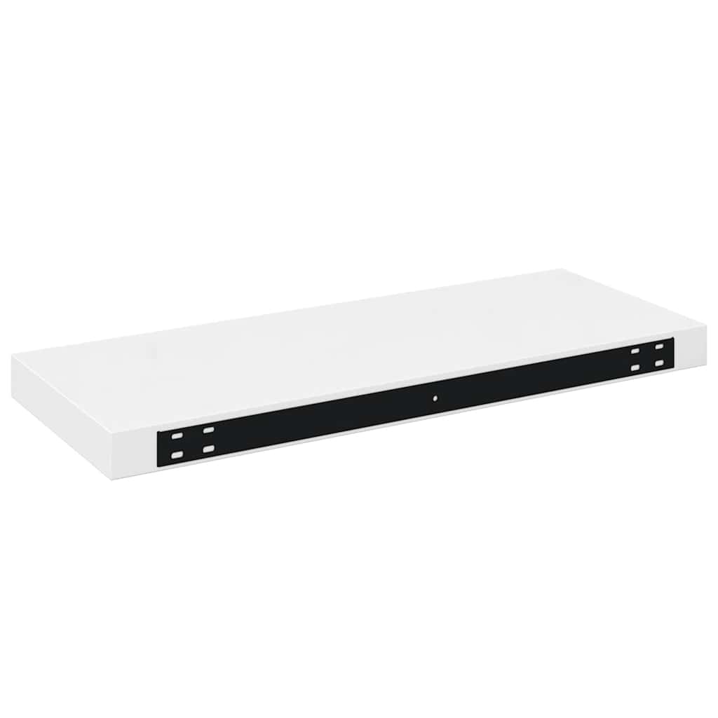 Schweberegal Hochglanz-Weiß 60x23,5x3,8 cm MDF