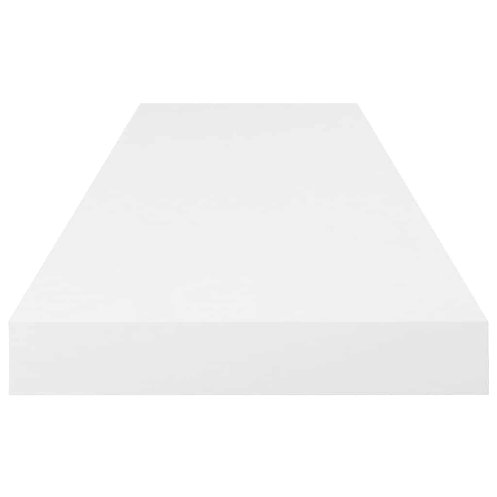 Schweberegal Hochglanz-Weiß 80x23,5x3,8 cm MDF