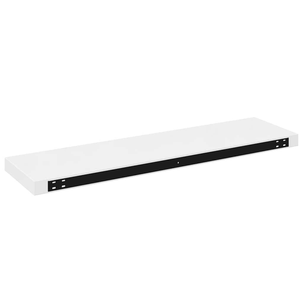 Schweberegal Hochglanz-Weiß 90x23,5x3,8 cm MDF