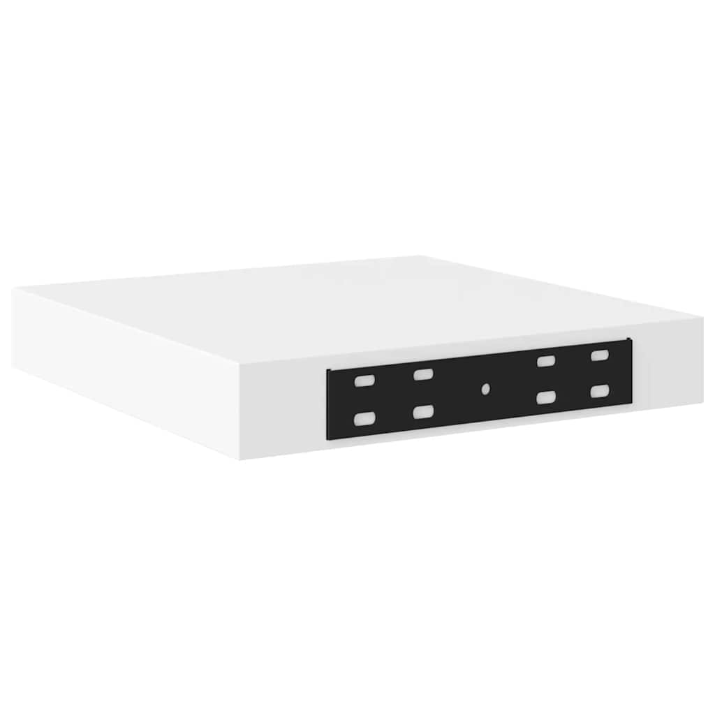 Schweberegale 2 Stk. Weiß 23x23,5x3,8 cm MDF
