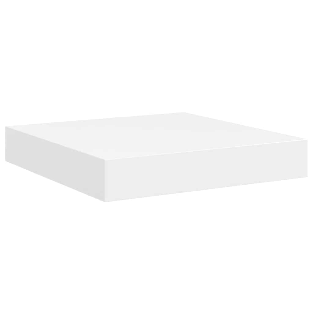 Schweberegale 4 Stk. Weiß 23x23,5x3,8 cm MDF