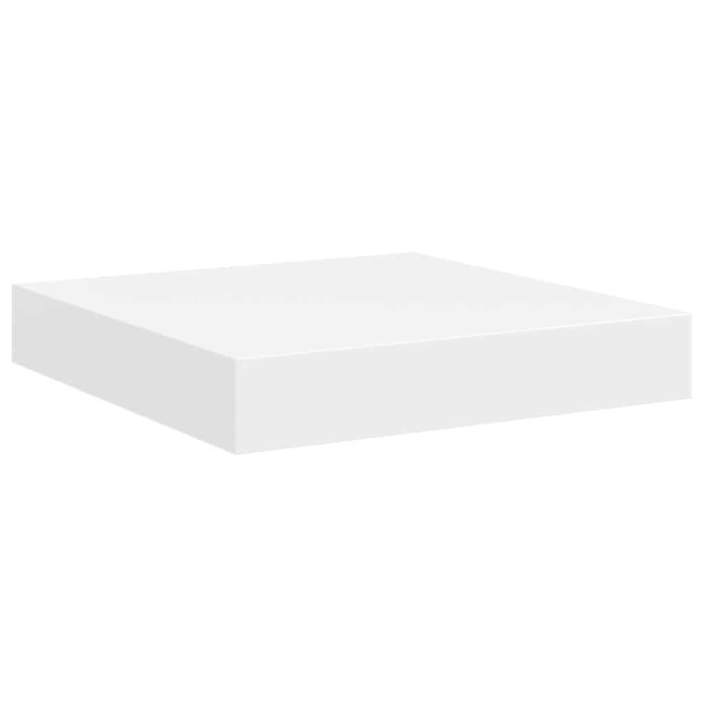 Schweberegale 4 Stk. Weiß 23x23,5x3,8 cm MDF