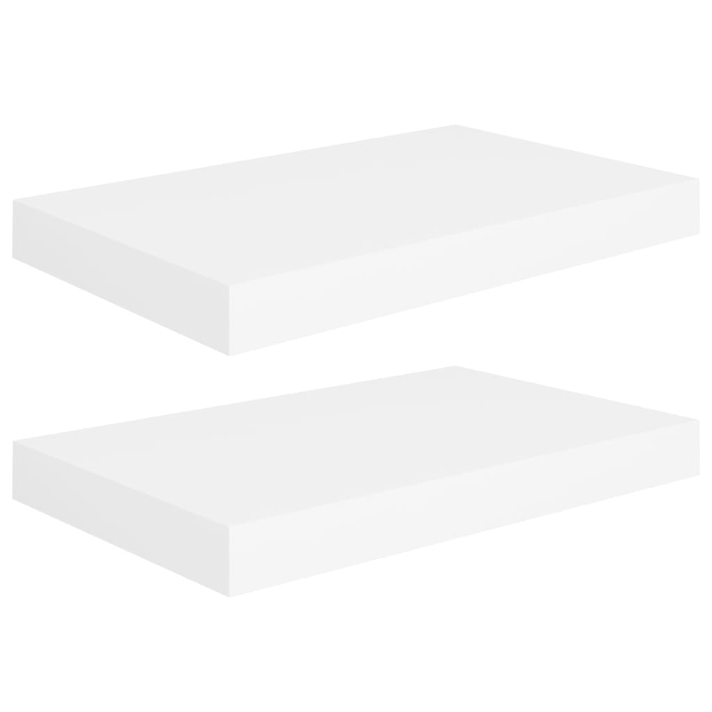 Étagères flottantes, lot de 2, blanc, 40 x 23 x 3,8 cm, MDF