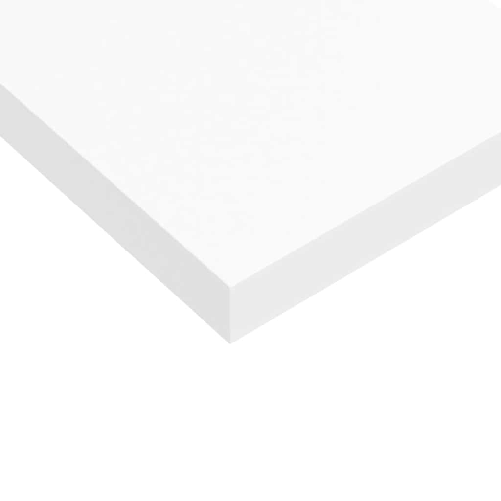 Schweberegale 2 Stk. Weiß 40x23x3,8 cm MDF