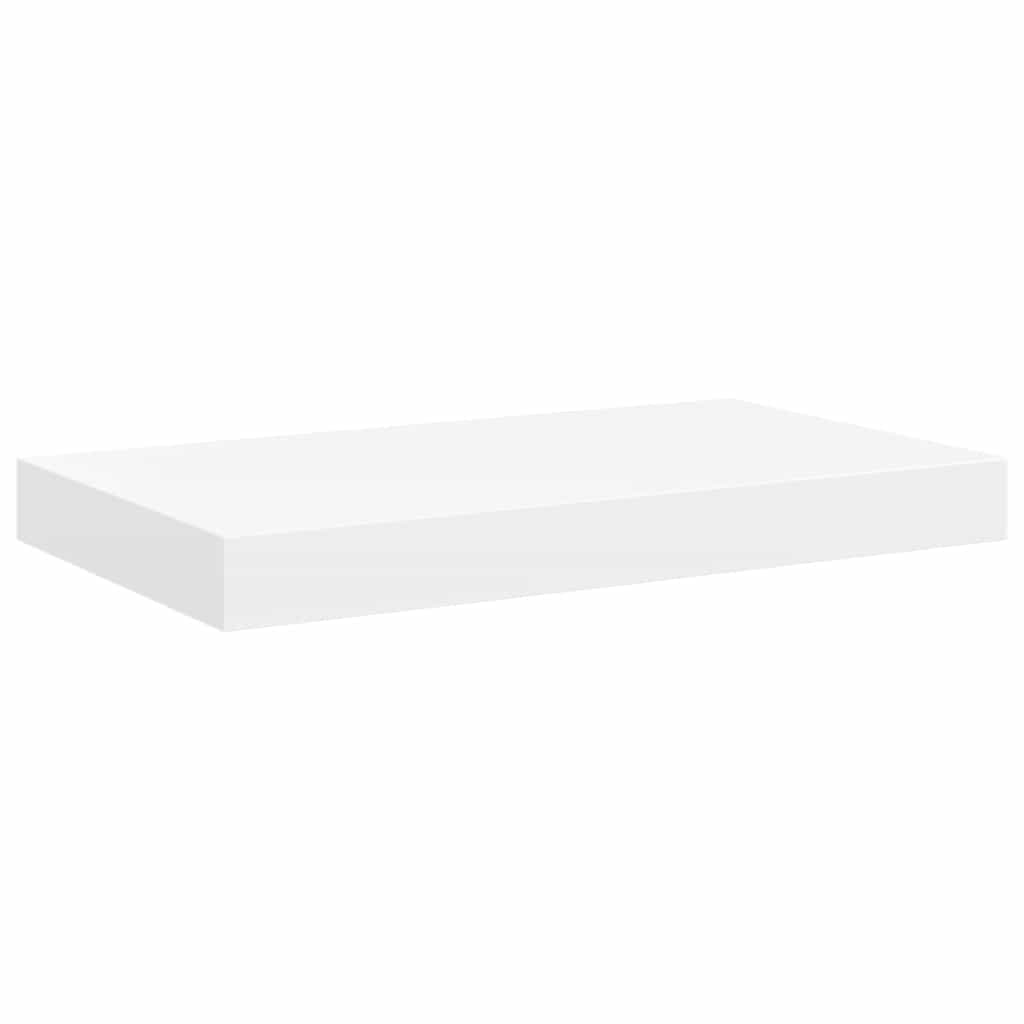 Schweberegale 4 Stk. Weiß 40x23x3,8 cm MDF