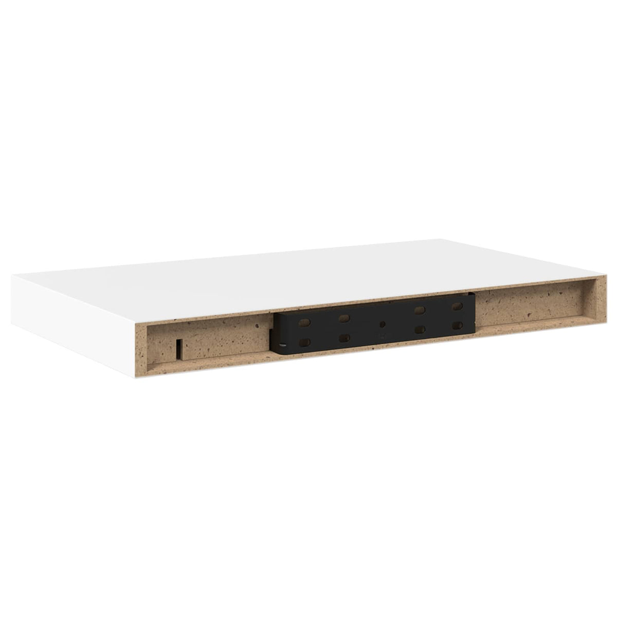 Schweberegale 4 Stk. Weiß 40x23,5x3,8 cm MDF
