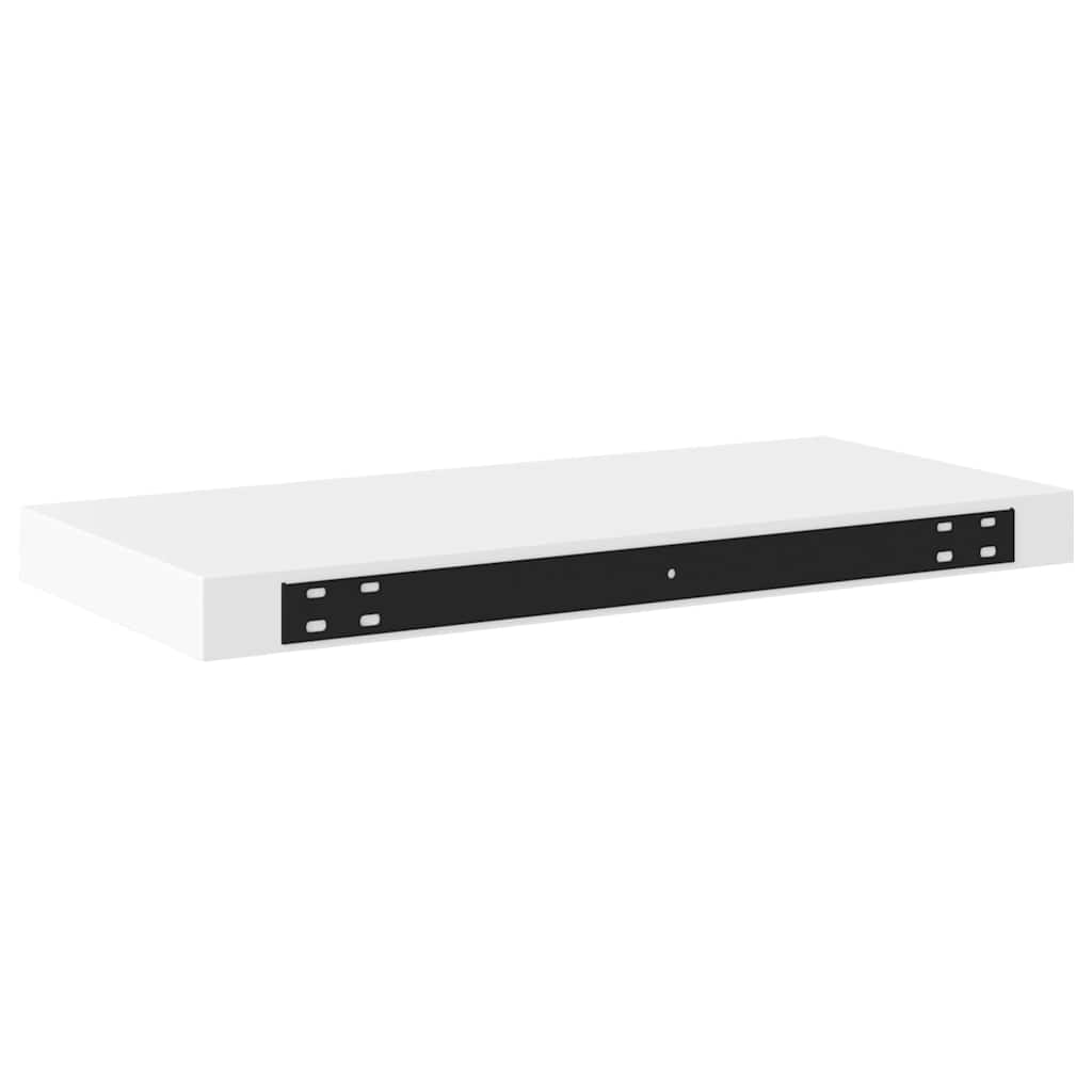 Schweberegale 2 Stk. Weiß 50x23x3,8 cm MDF