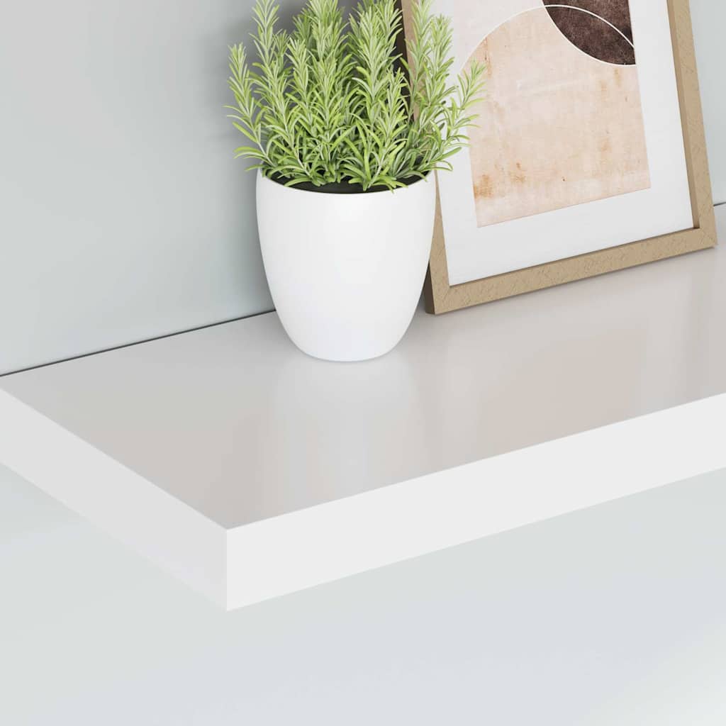 Schwebende Wandregale 4 Stk. Weiß 50x23,5x3,8cm MDF