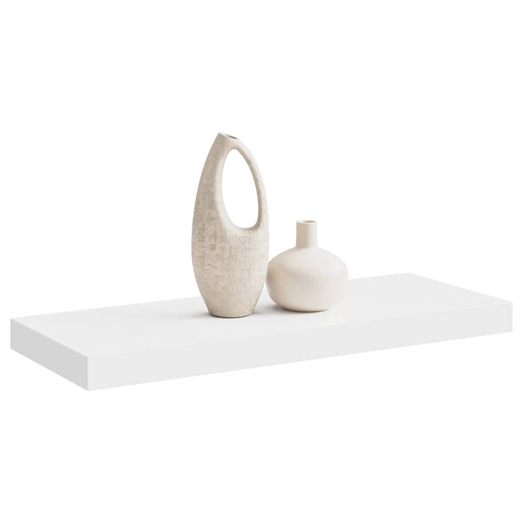 Schweberegal Weiß 60x23,5x3,8 cm MDF
