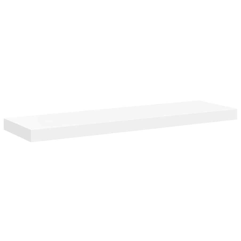 Schweberegal Weiß 80x23,5x3,8 cm MDF