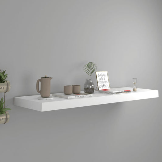 Étagère flottante blanche 80x23,5x3,8 cm MDF