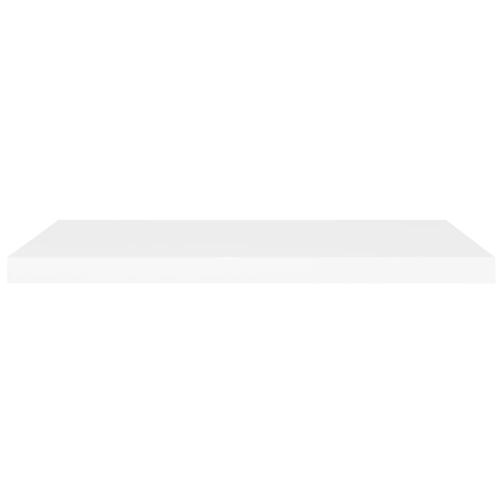 Étagères flottantes, lot de 2, blanc, 80 x 23,5 x 3,8 cm, MDF