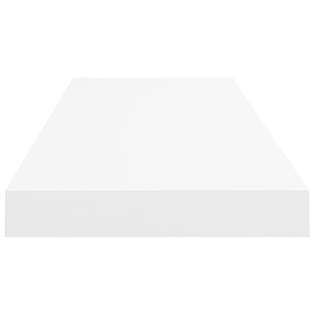 Étagères flottantes, lot de 2, blanc, 80 x 23,5 x 3,8 cm, MDF