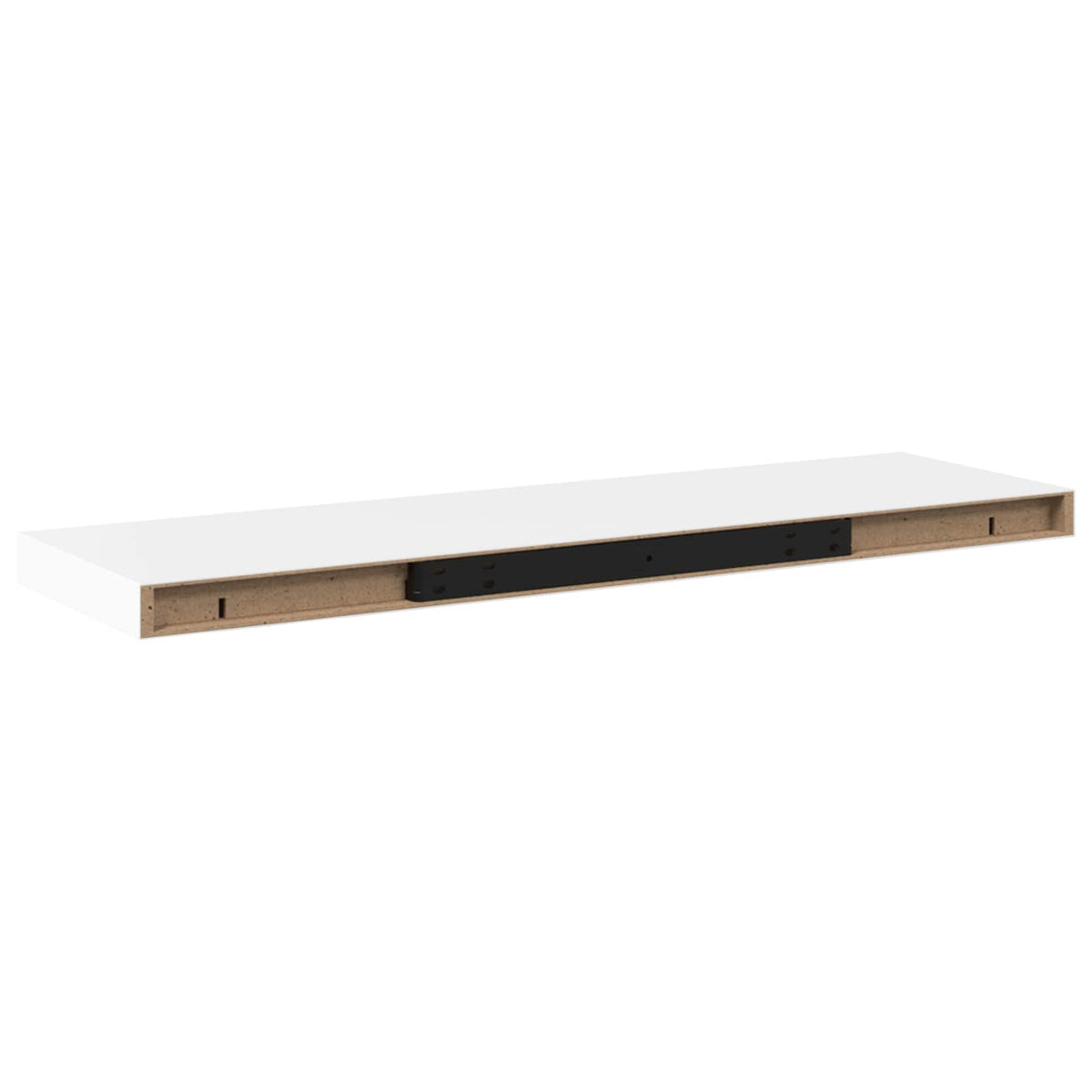 Schweberegale 2 Stk. Weiß 80x23,5x3,8 cm MDF