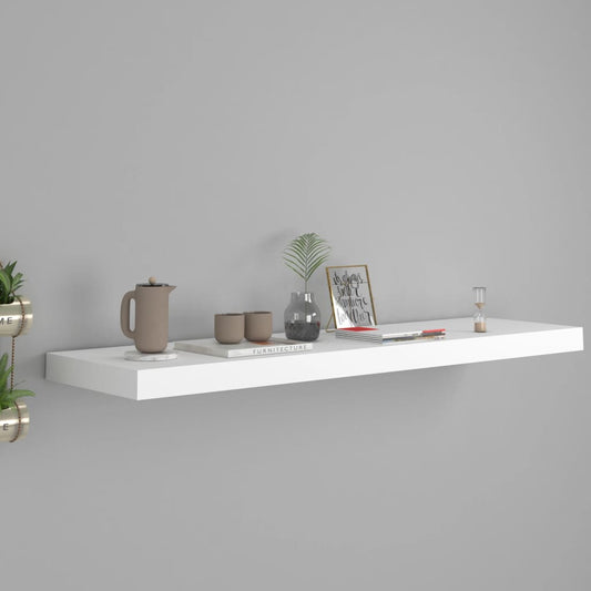 Étagère flottante blanche 90x23,5x3,8 cm MDF