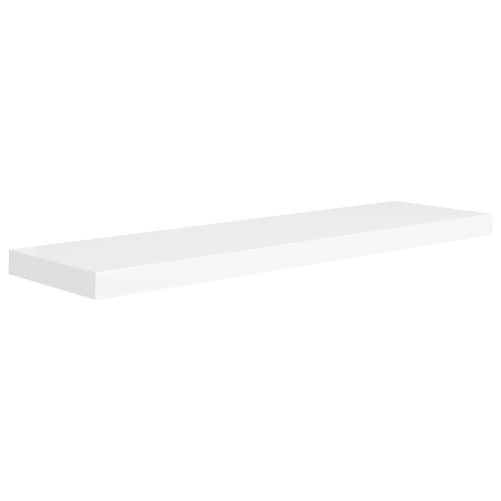 Étagères flottantes, lot de 2, blanc, 90 x 23,5 x 3,8 cm, MDF