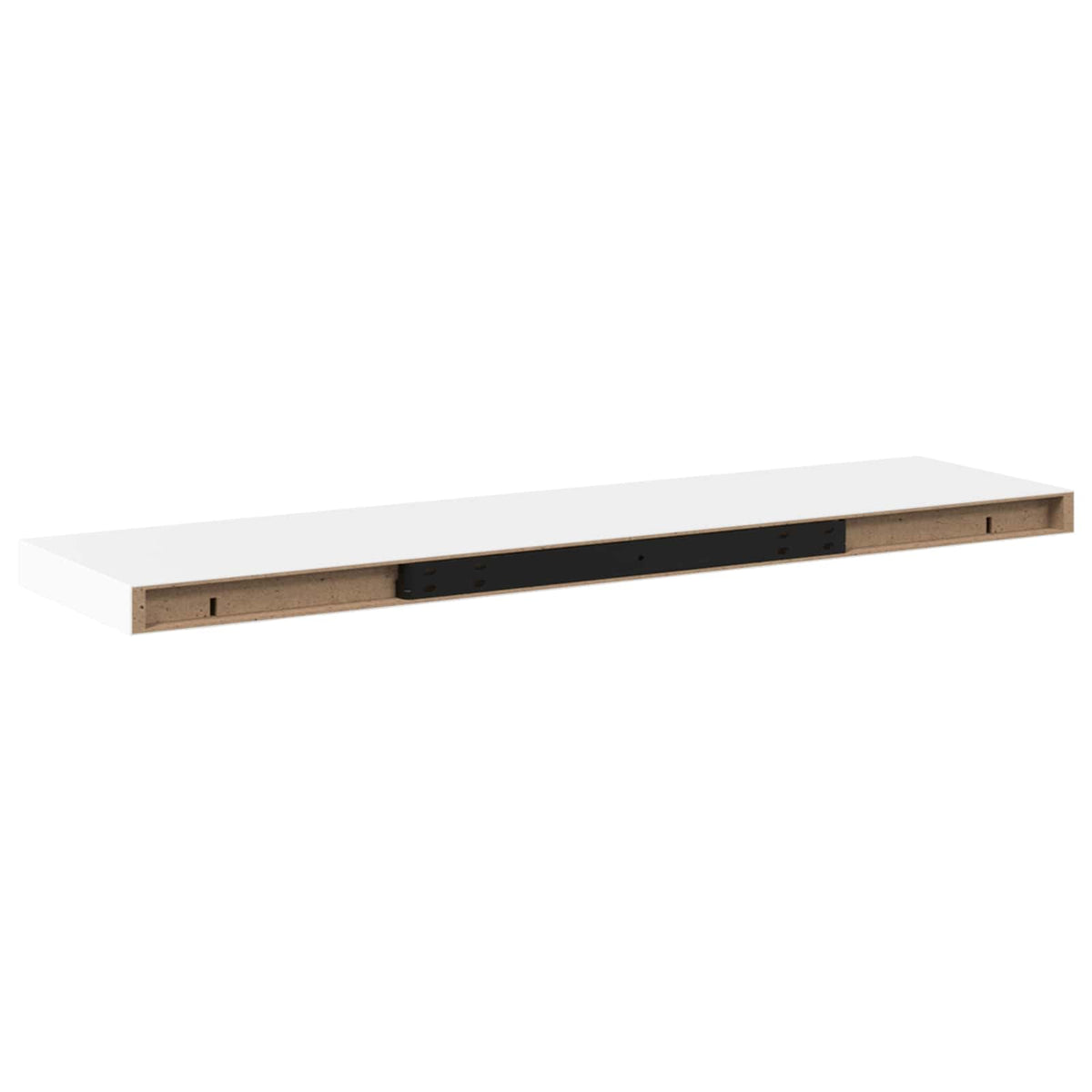 Schweberegale 2 Stk. Weiß 90x23,5x3,8 cm MDF