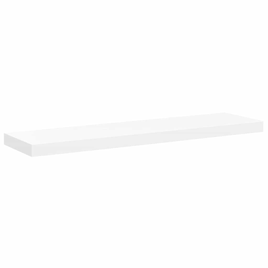 Schweberegale 4 Stk. Weiß 90x23,5x3,8 cm MDF