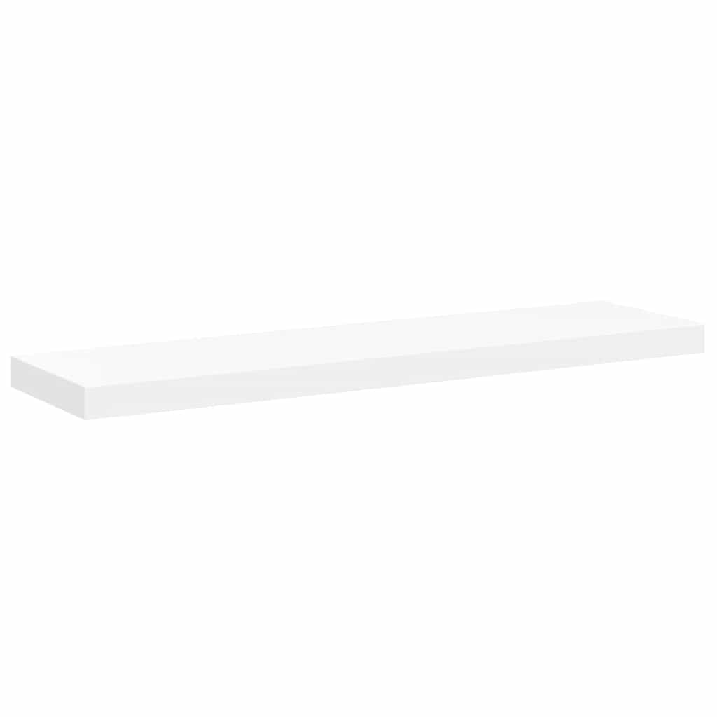 Schweberegale 4 Stk. Weiß 90x23,5x3,8 cm MDF