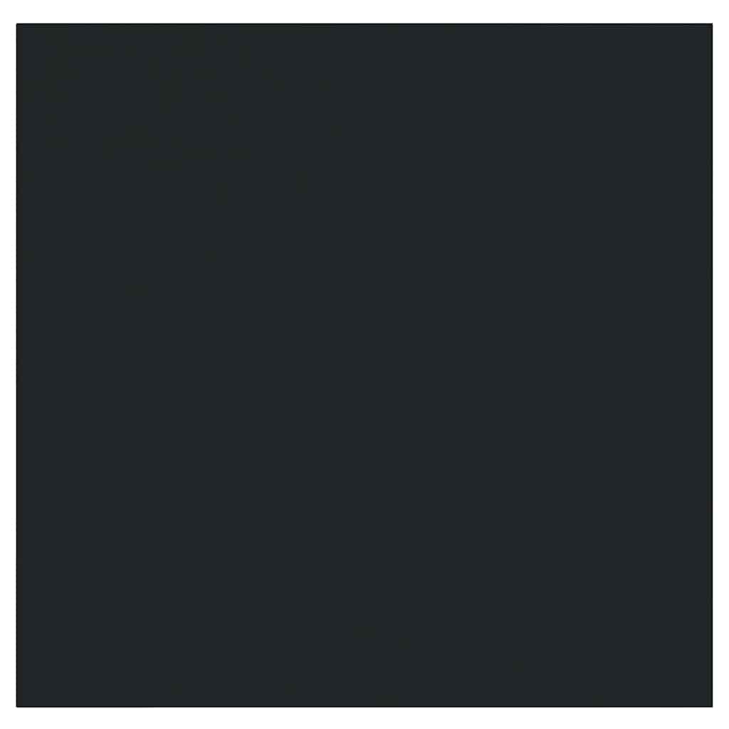 Schweberegale 2 Stk. Schwarz 23x23,5x3,8 cm MDF