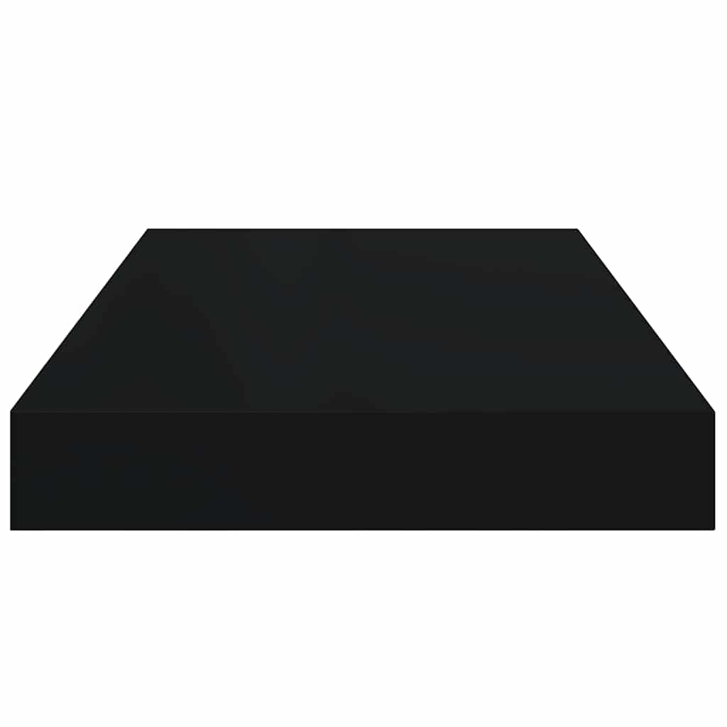 Schwebendes Wandregal Schwarz 40x23,5x3,8 cm MDF