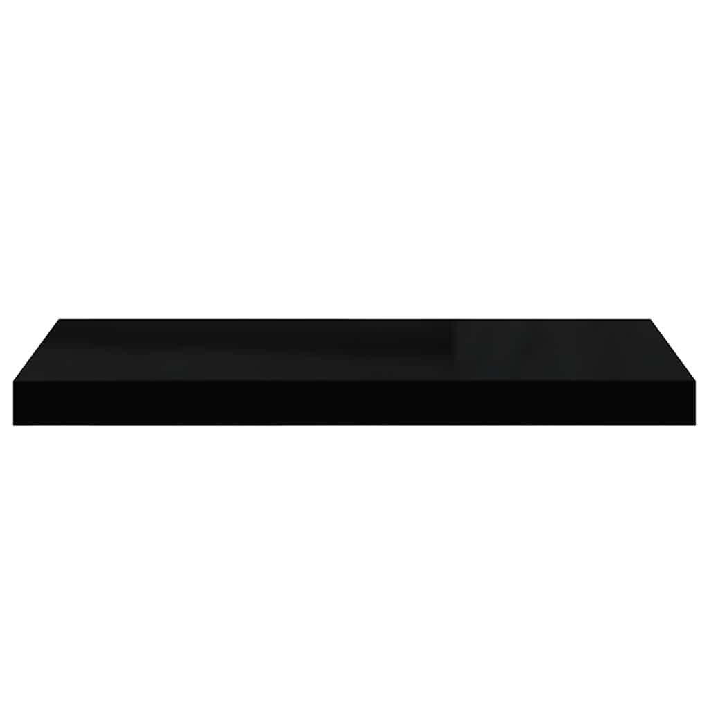 Schwebendes Wandregal Schwarz 60x23,5x3,8 cm MDF