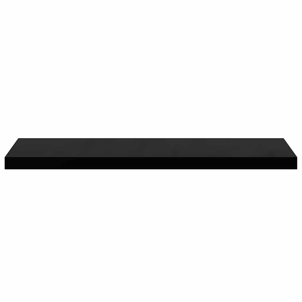 Schweberegale 4 Stk. Schwarz 90x23,5x3,8 cm MDF