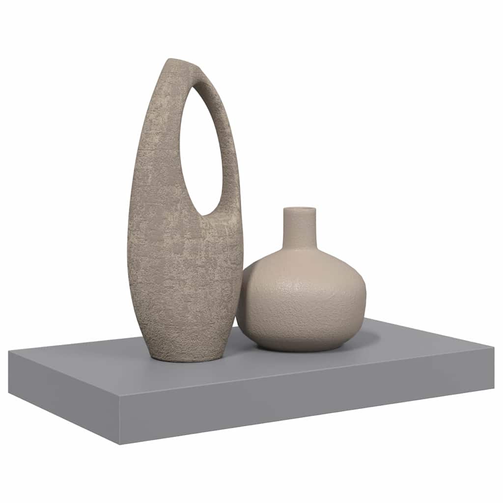 Schweberegal Grau 40x23x3,8 cm MDF