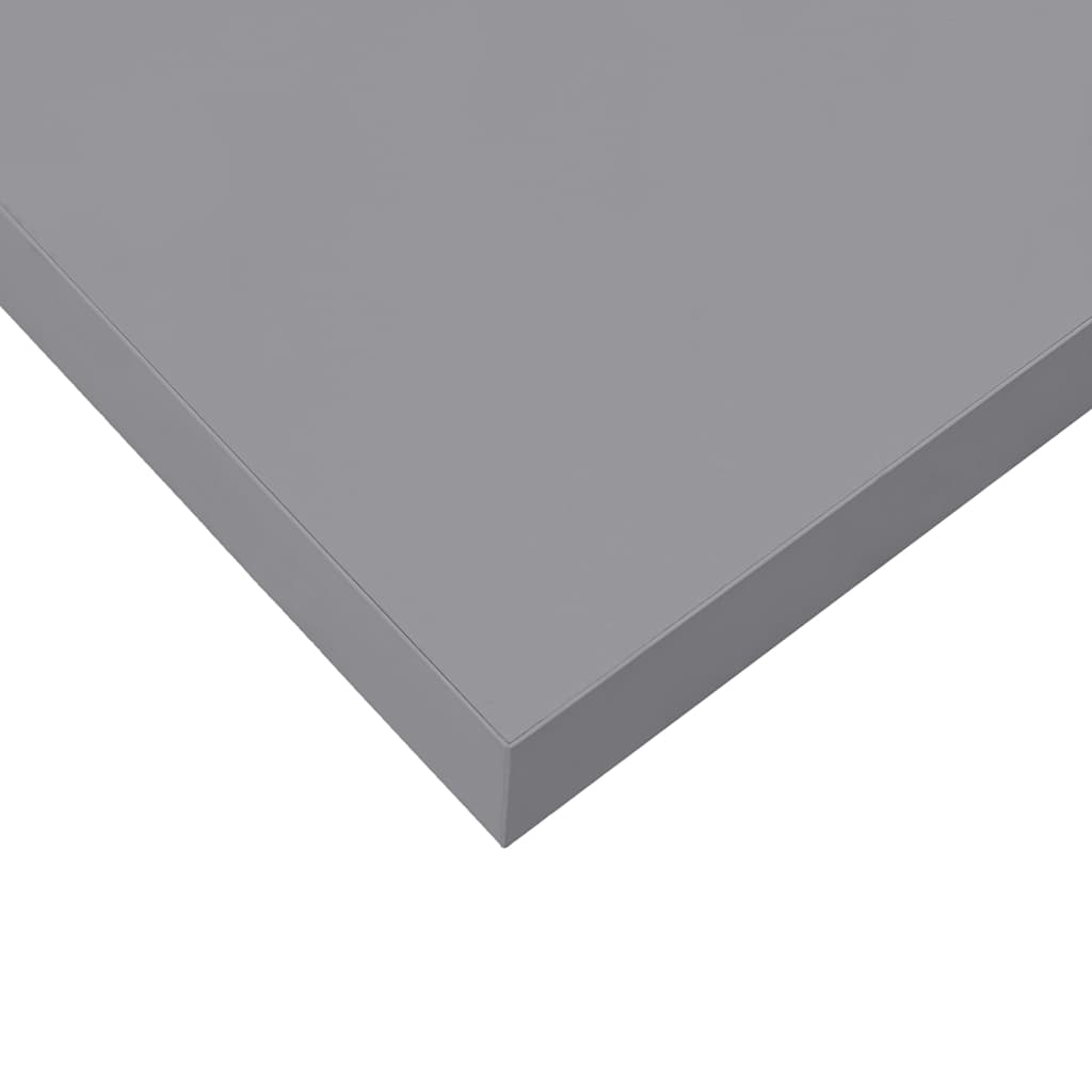 Schwebende Wandregale 2 Stk. Grau 40x23,5x3,8cm MDF