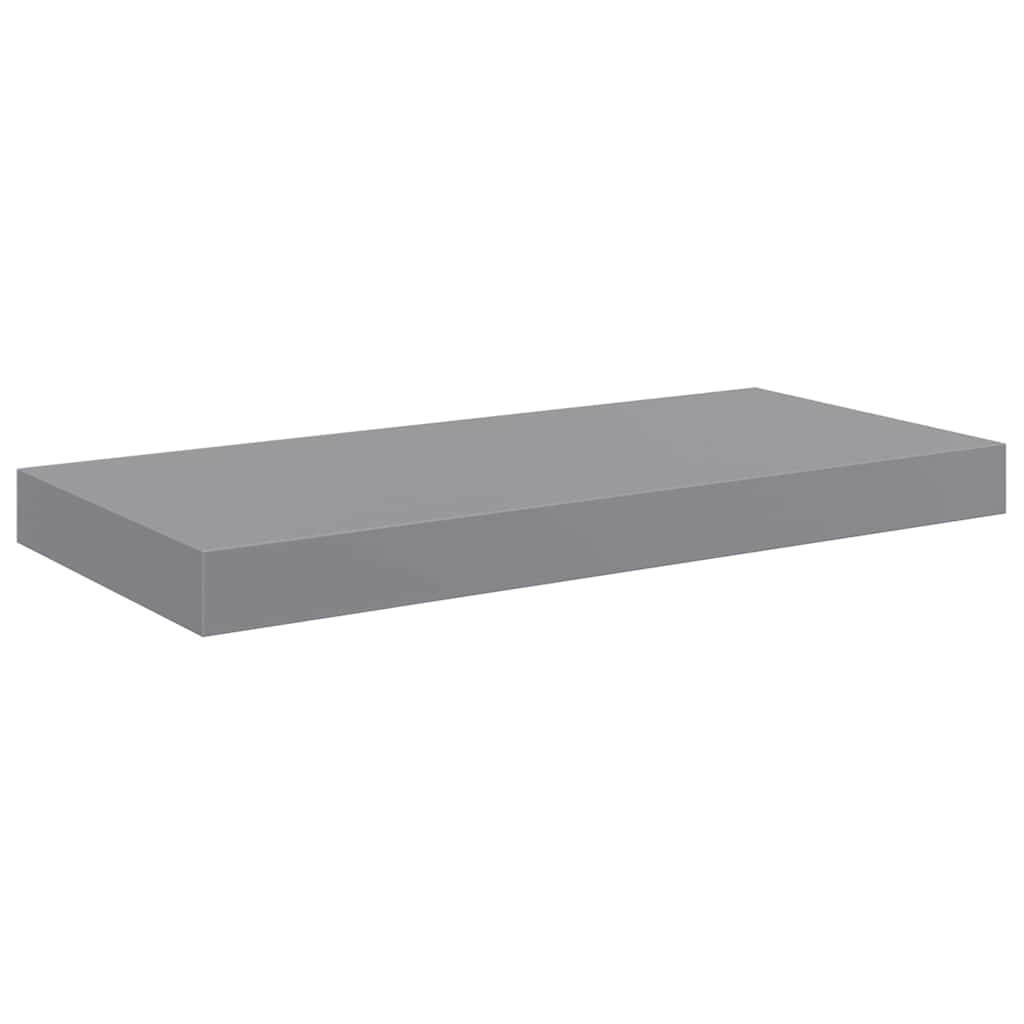 Schweberegal Grau 50x23,5x3,8 cm MDF