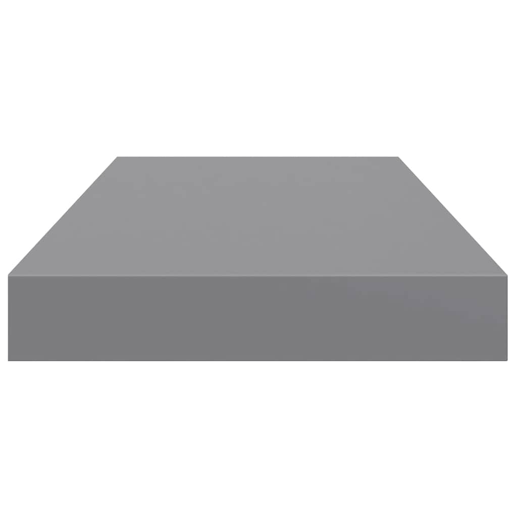 Schweberegal Grau 50x23x3,8 cm MDF