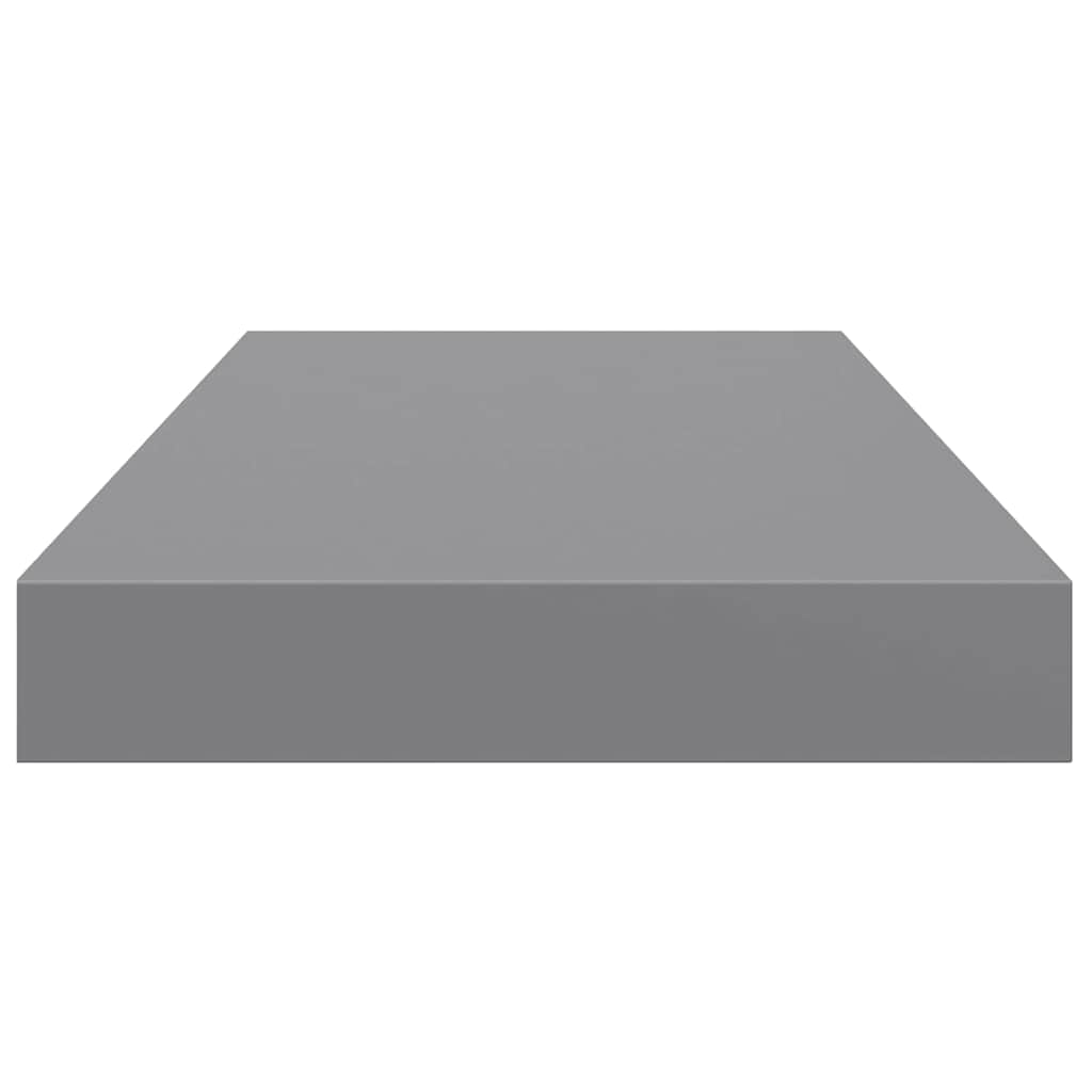 Schweberegal Grau 50x23,5x3,8 cm MDF