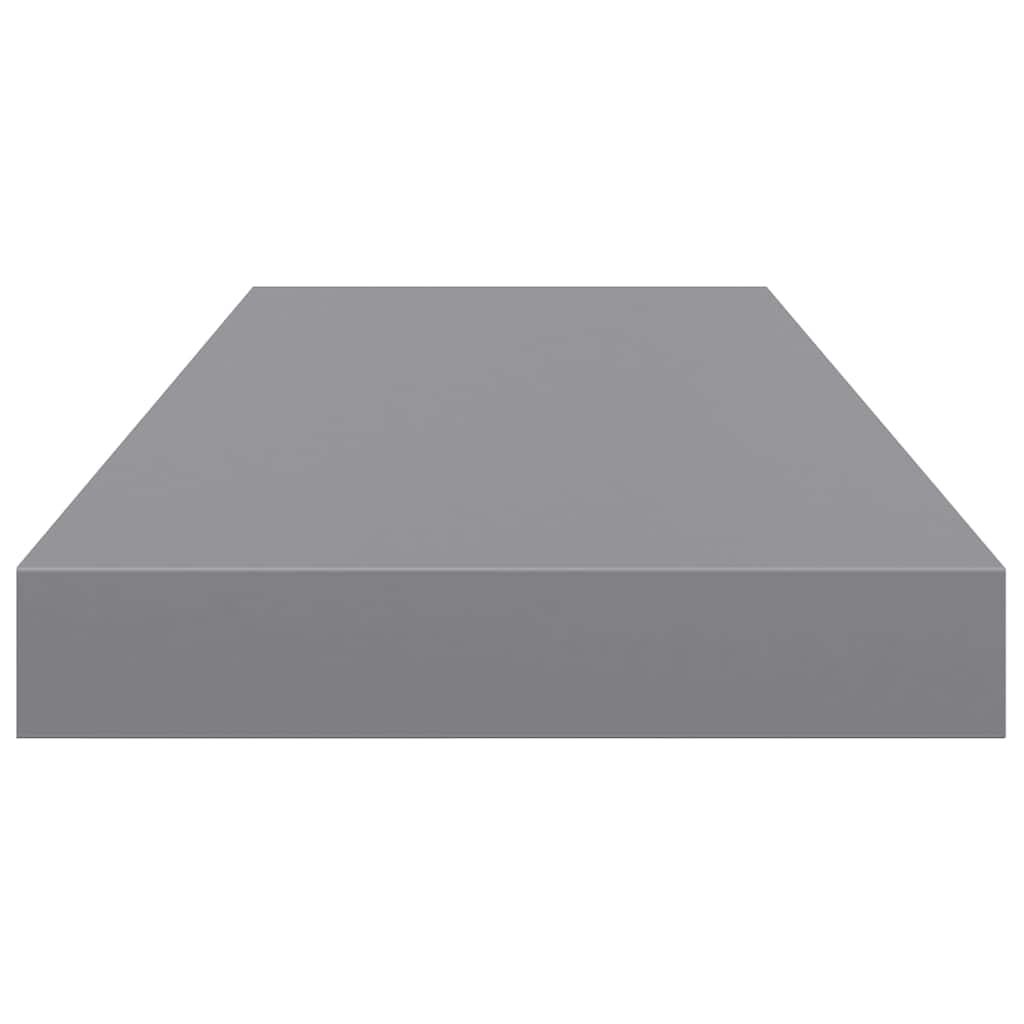 Schweberegal Grau 60x23,5x3,8 cm MDF