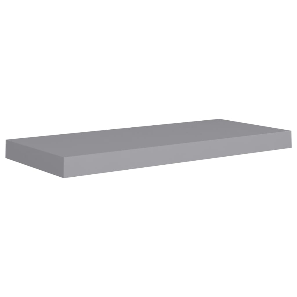 Floating shelves 4 pcs. Grey 60x23.5x3.8cm MDF