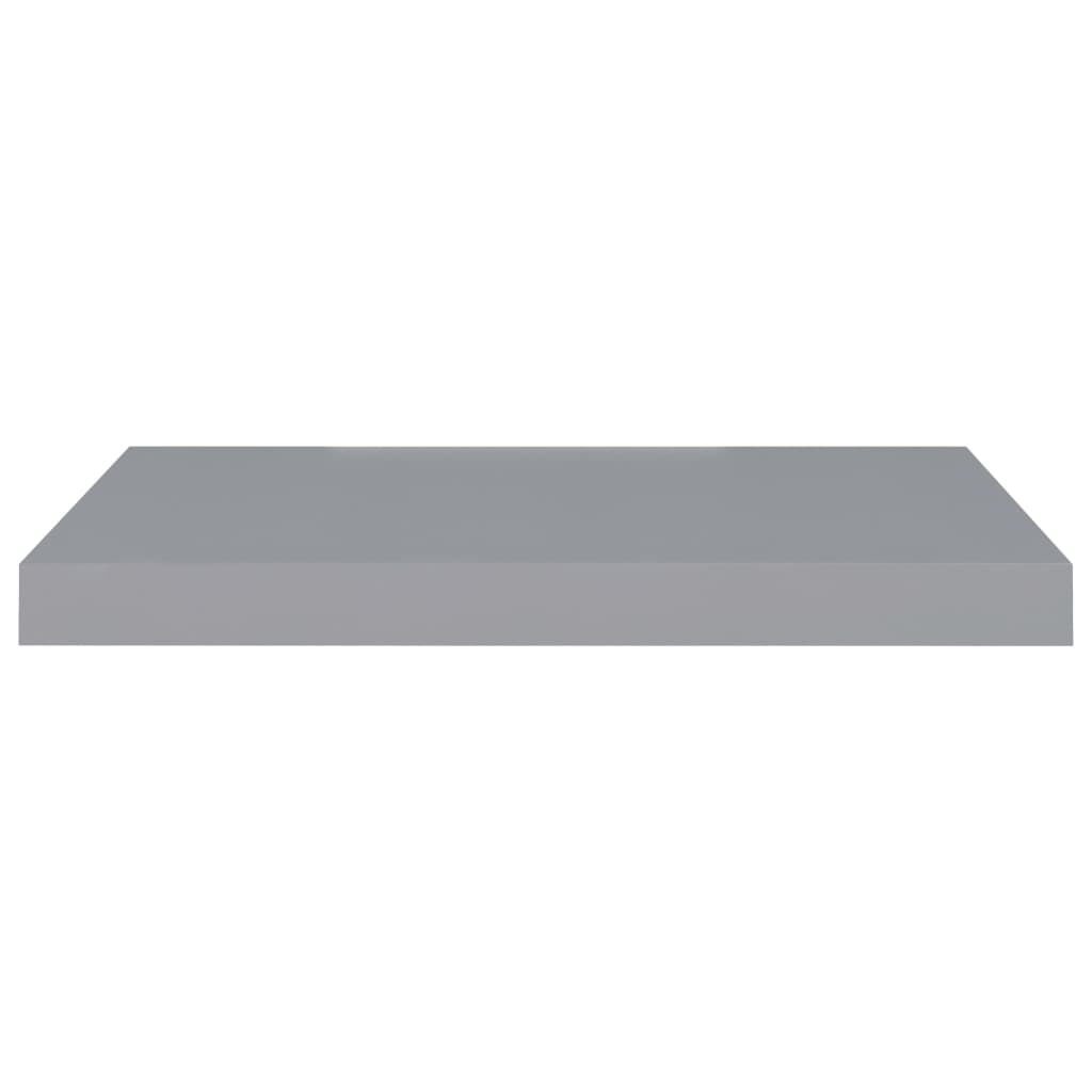 Floating shelves 4 pcs. Grey 60x23.5x3.8cm MDF